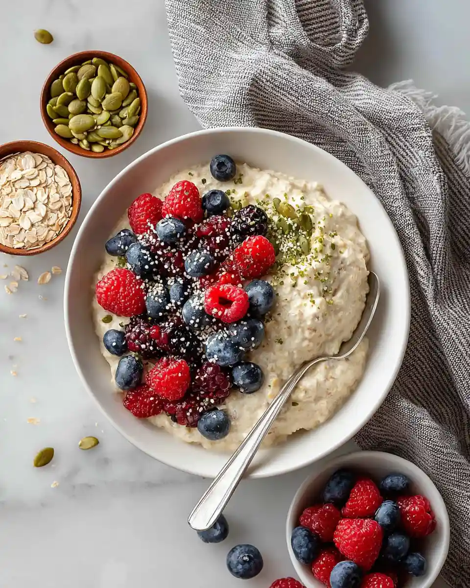 Overnight Oats with Vegan Protein Powder