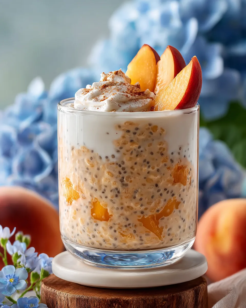 Peaches & Cream Overnight Oats