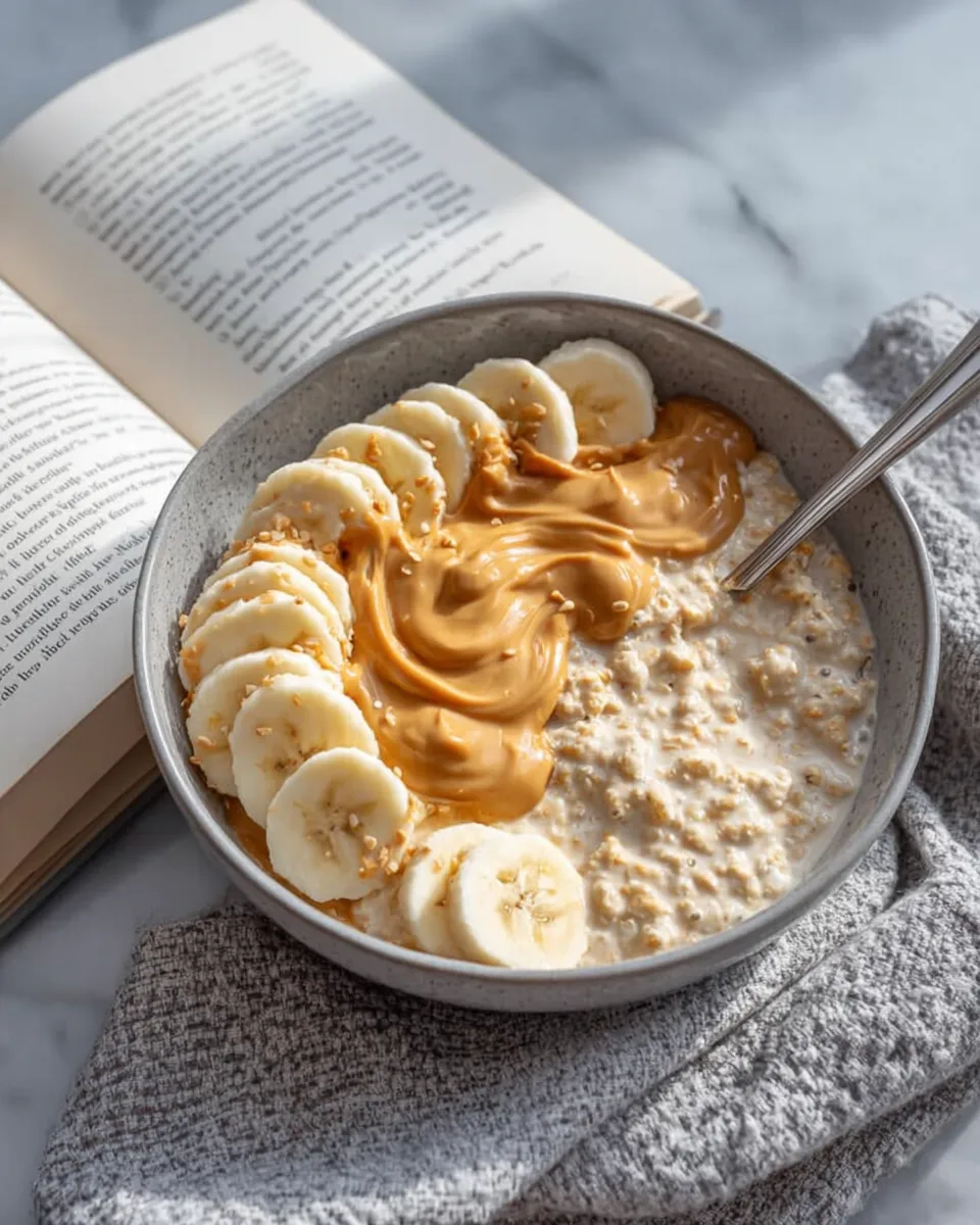 Peanut Butter Banana Protein Overnight Oats