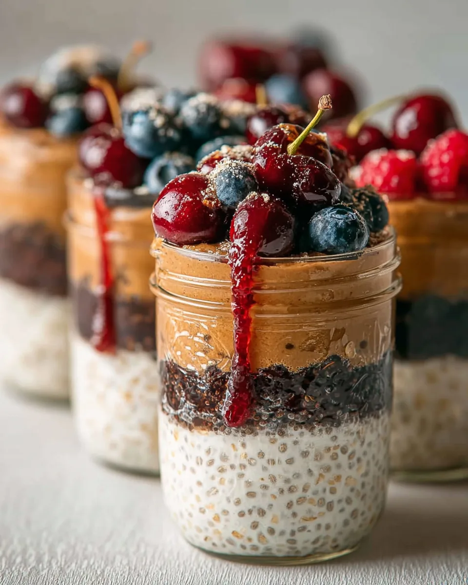 Protein Overnight Oats for Meal Prep Jars
