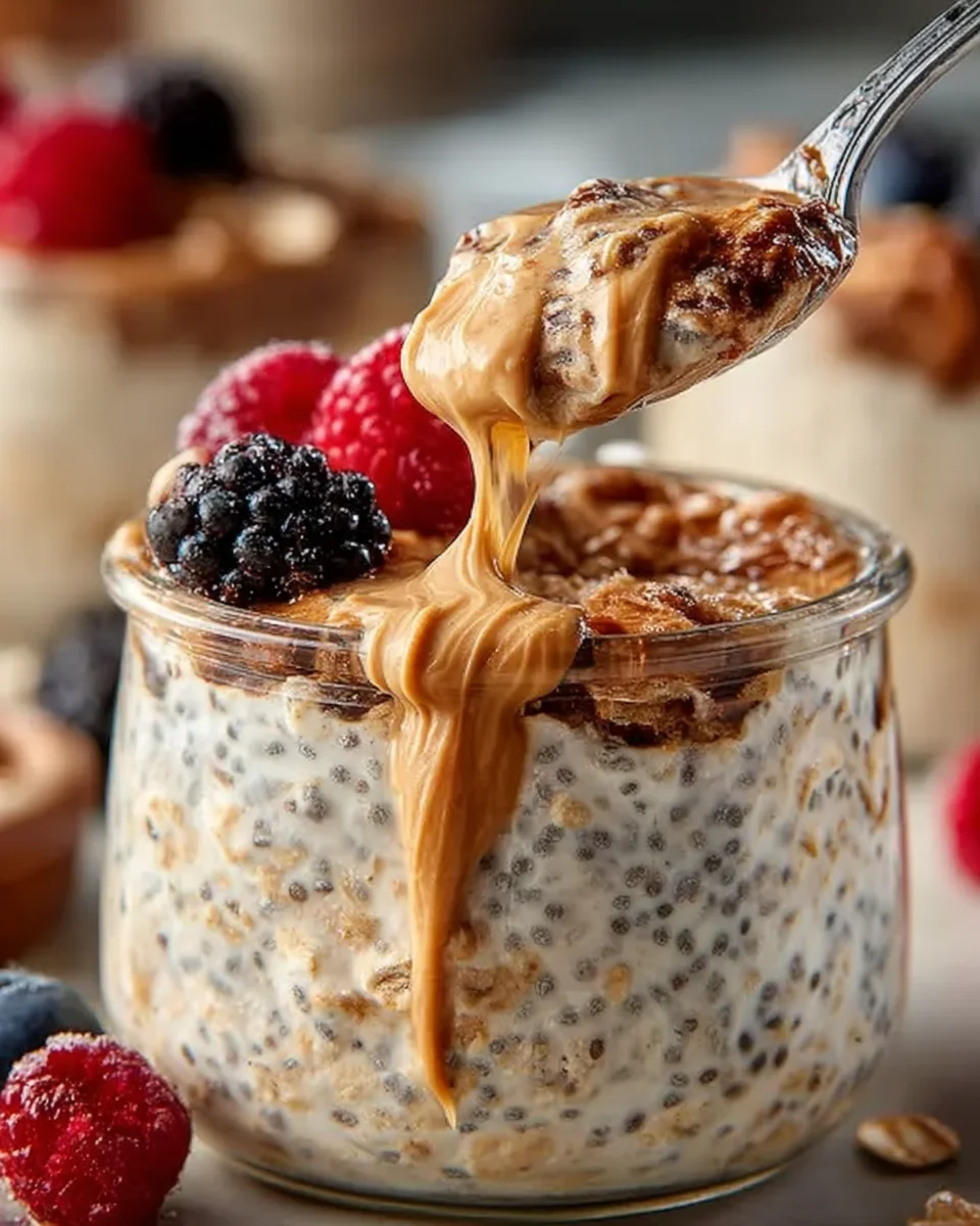 Protein Overnight Oats with Oat Milk