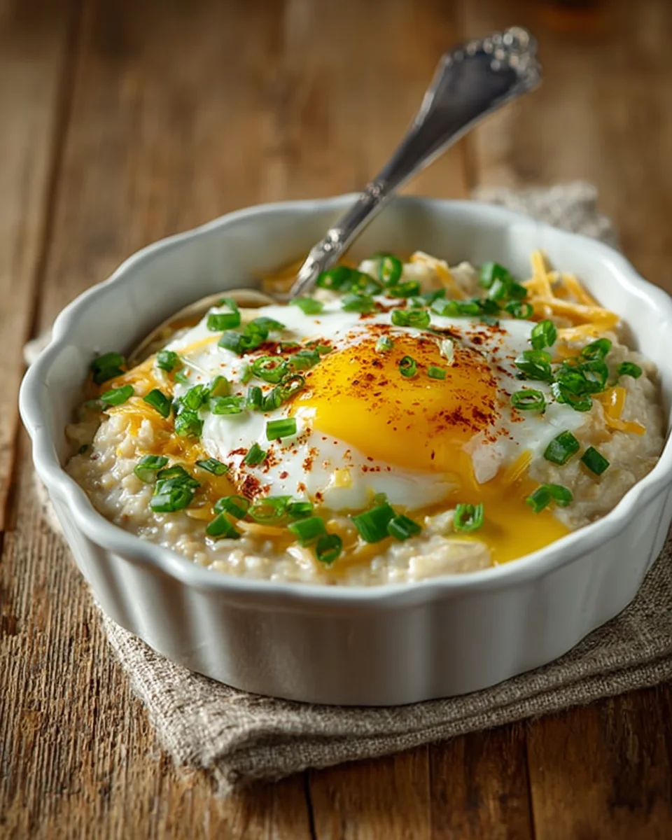 Savory Oatmeal with Egg