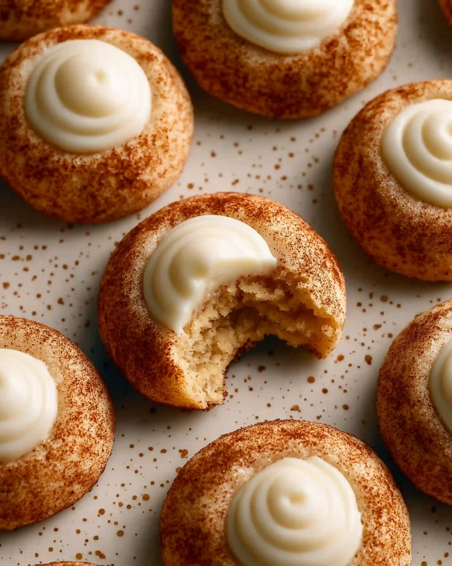 Snickerdoodle Thumbprint Cookies With Jam Center