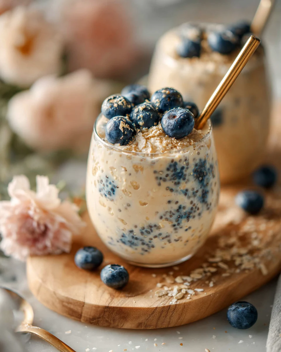 Vanilla Protein Oats with Chia Seeds
