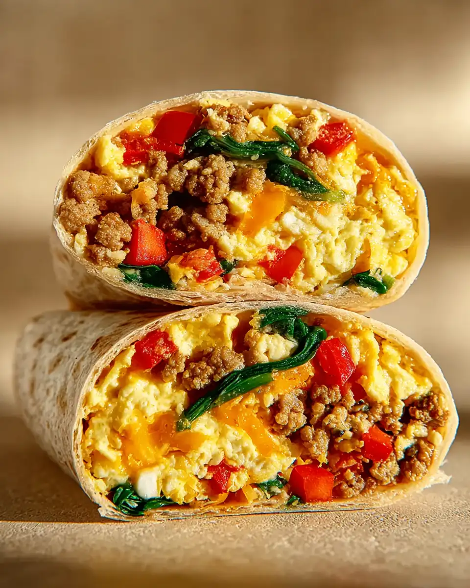 Veggie Breakfast Burrito (High-Fiber)