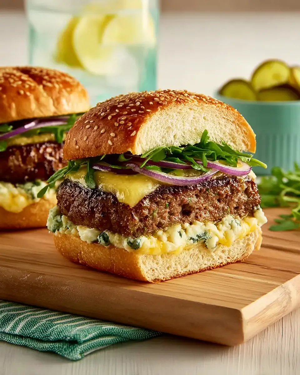 Blue Cheese Butter Burgers