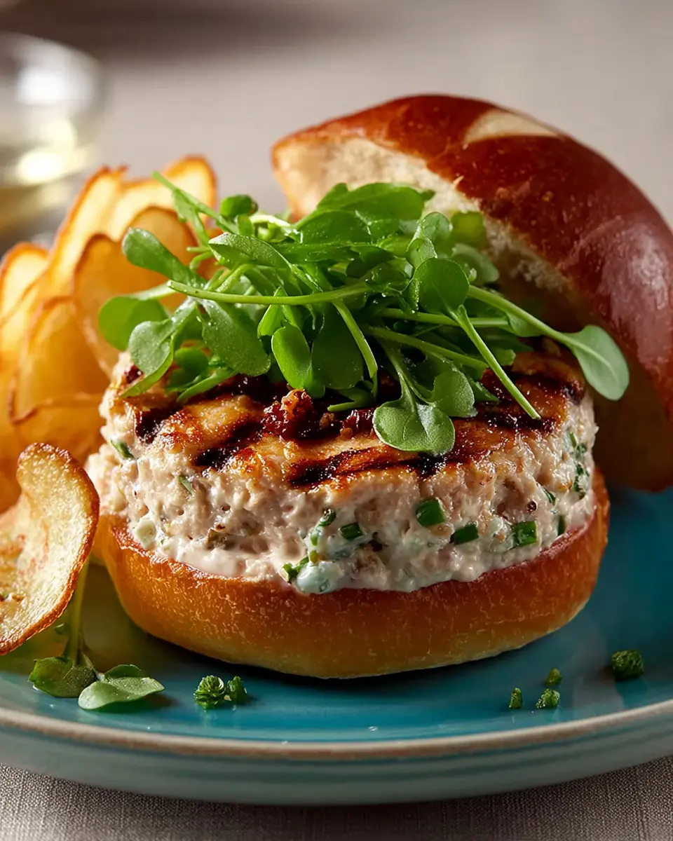 Bobby’s Tuna Burgers With Tapenade Aioli