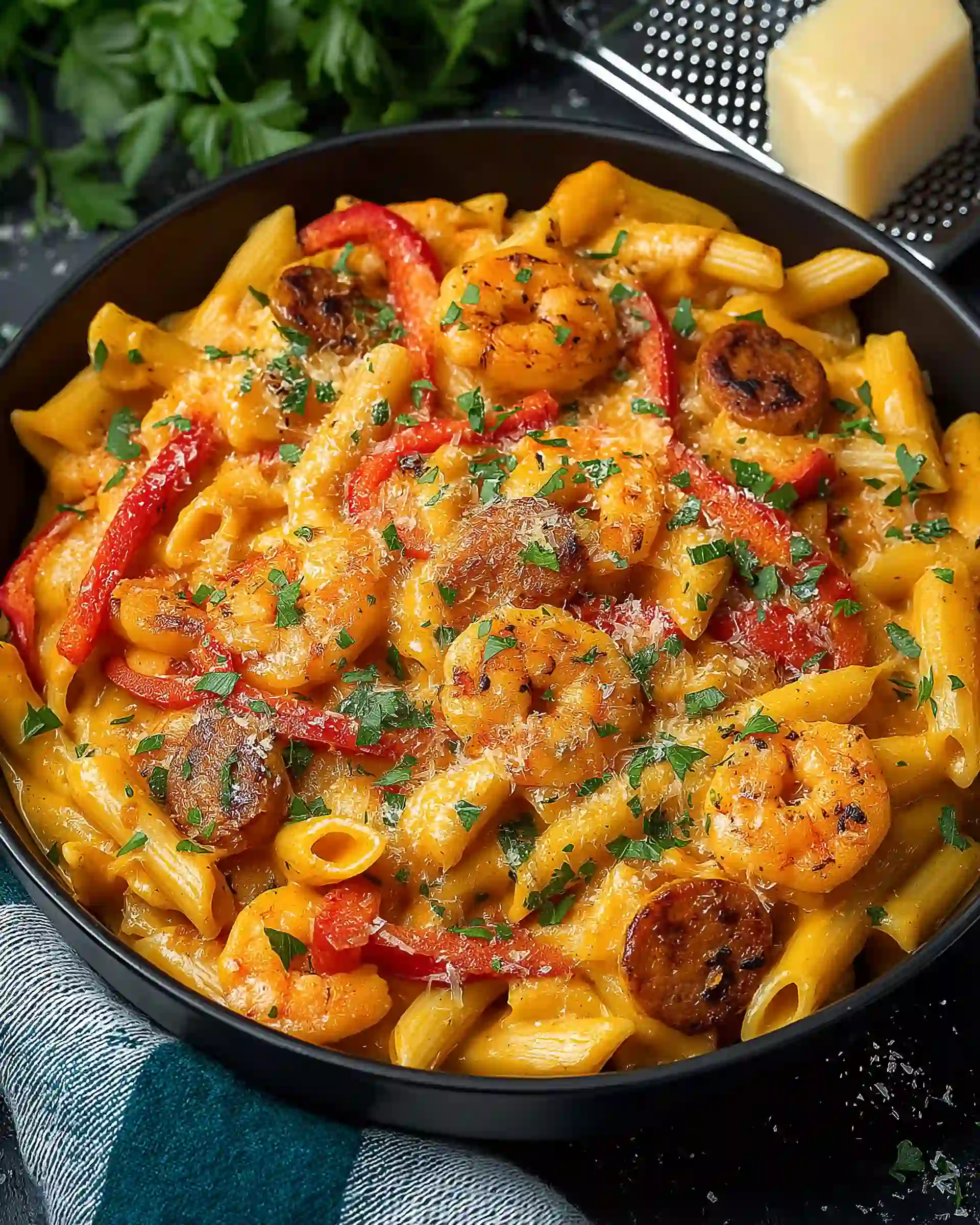 Cajun Shrimp & Sausage Pasta