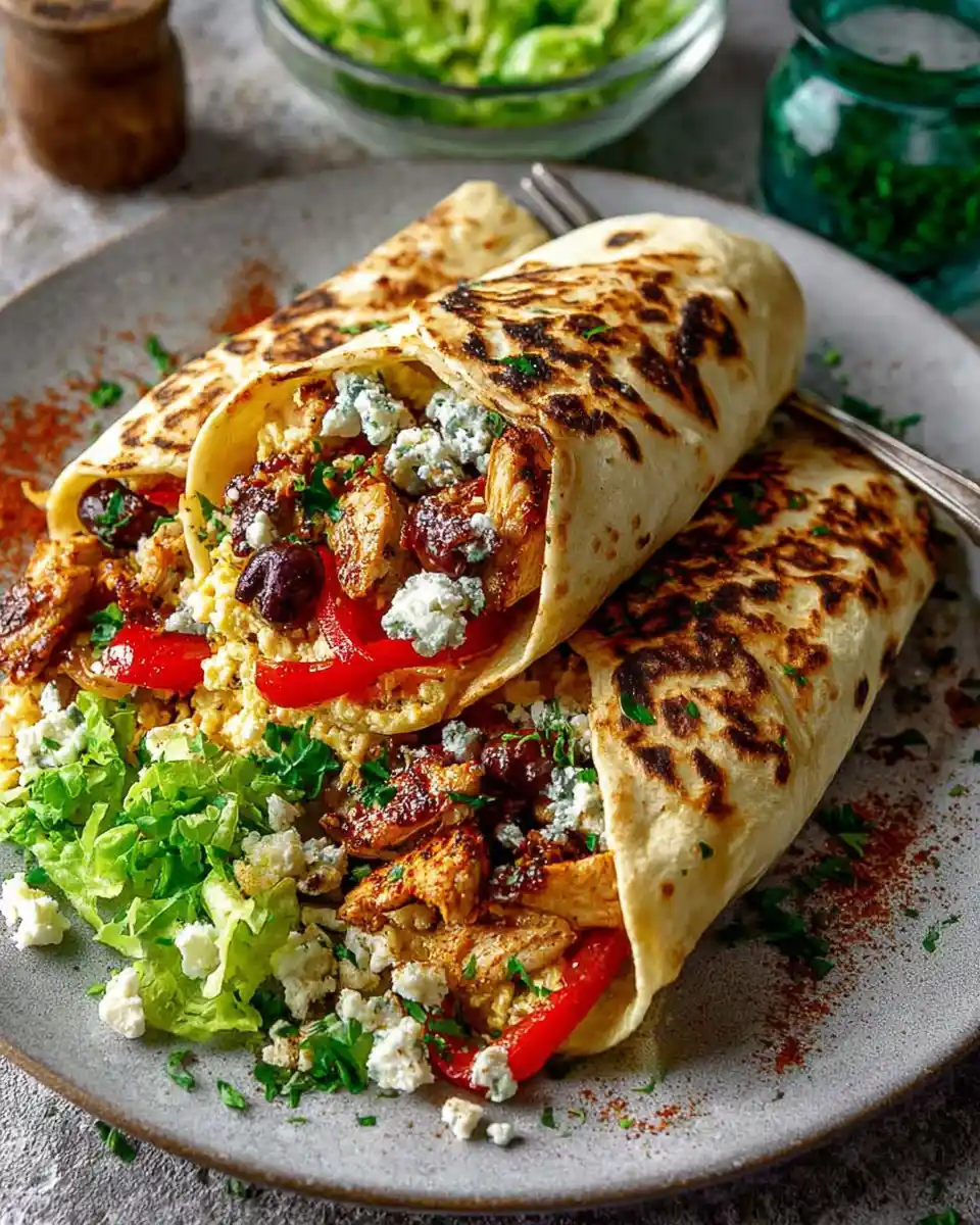 Chicken Mediterranean Wraps