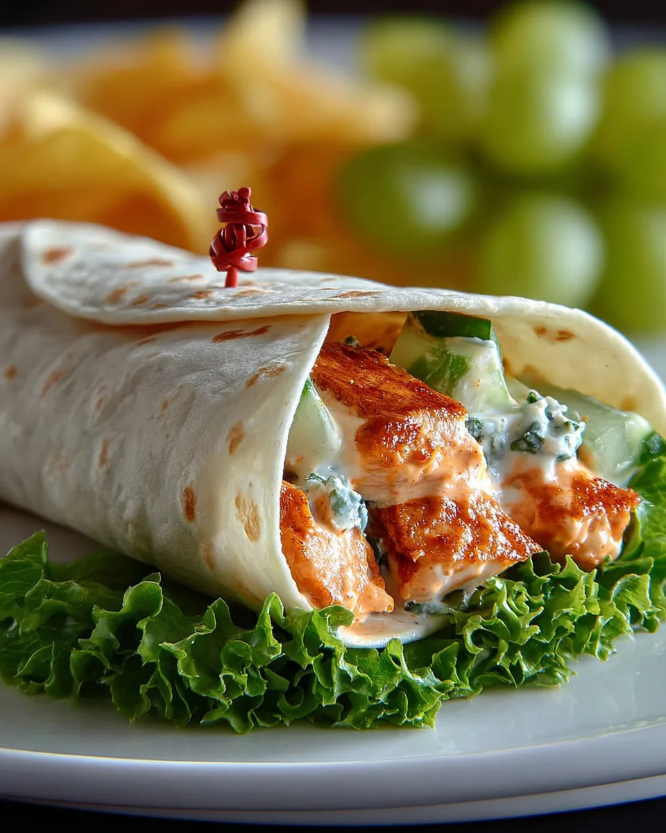 Chicken Sriracha Mayo Wraps