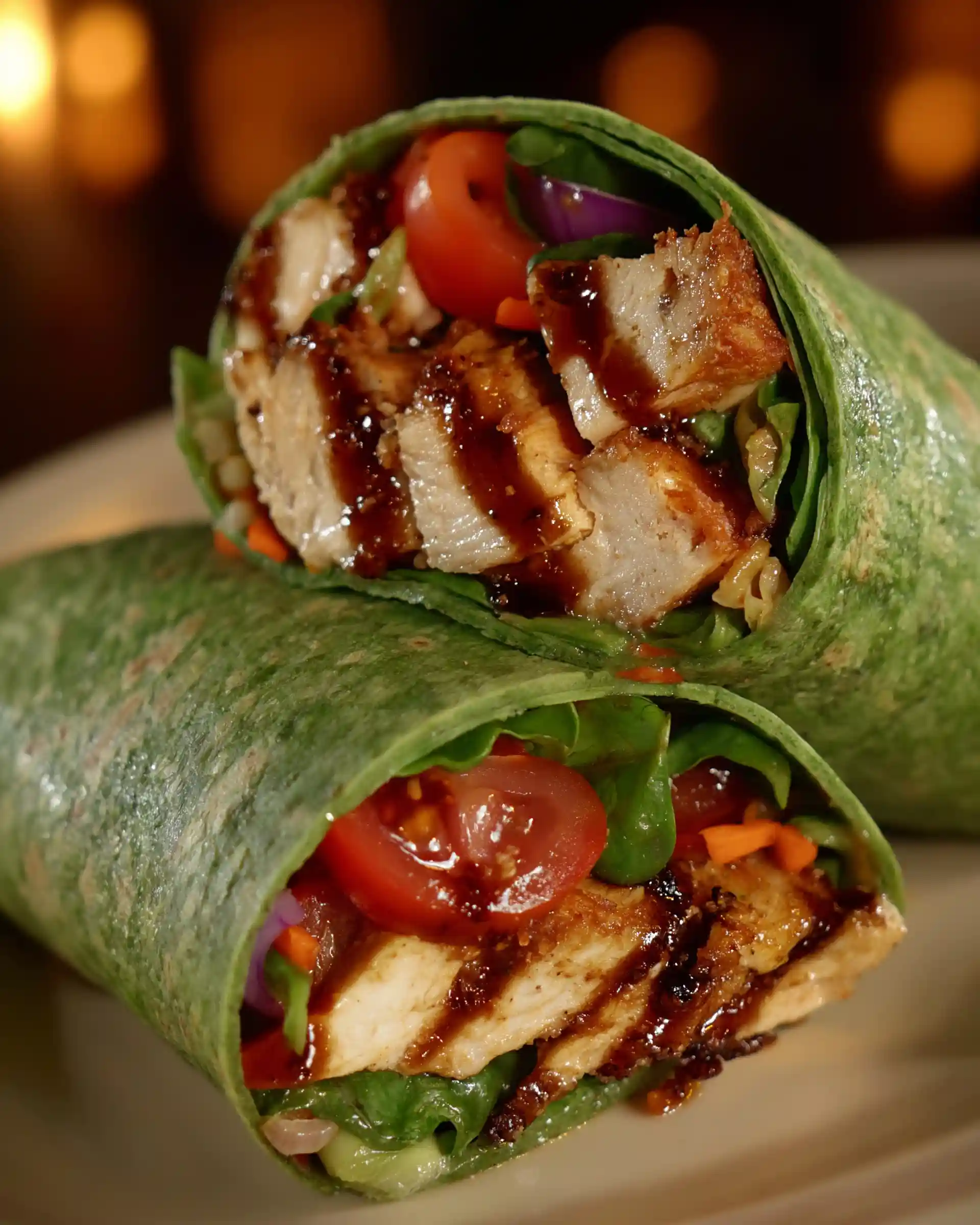 Chicken Tomato Basil Wraps