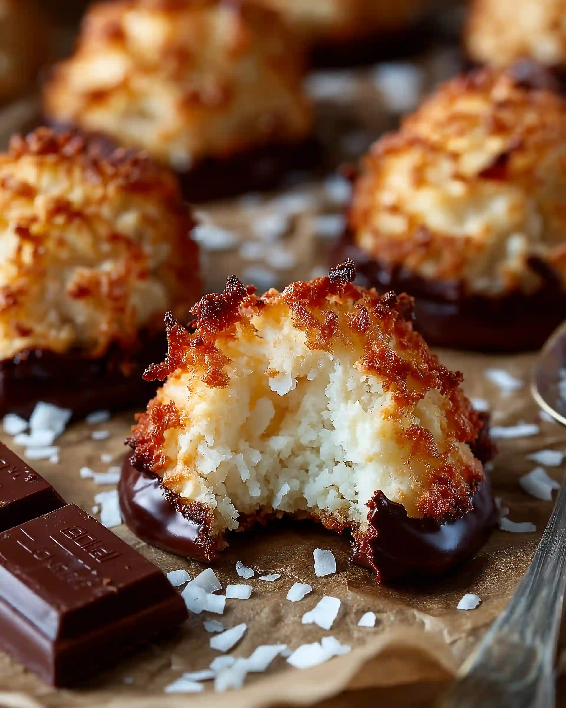 Chocolate Coconut Macaroons