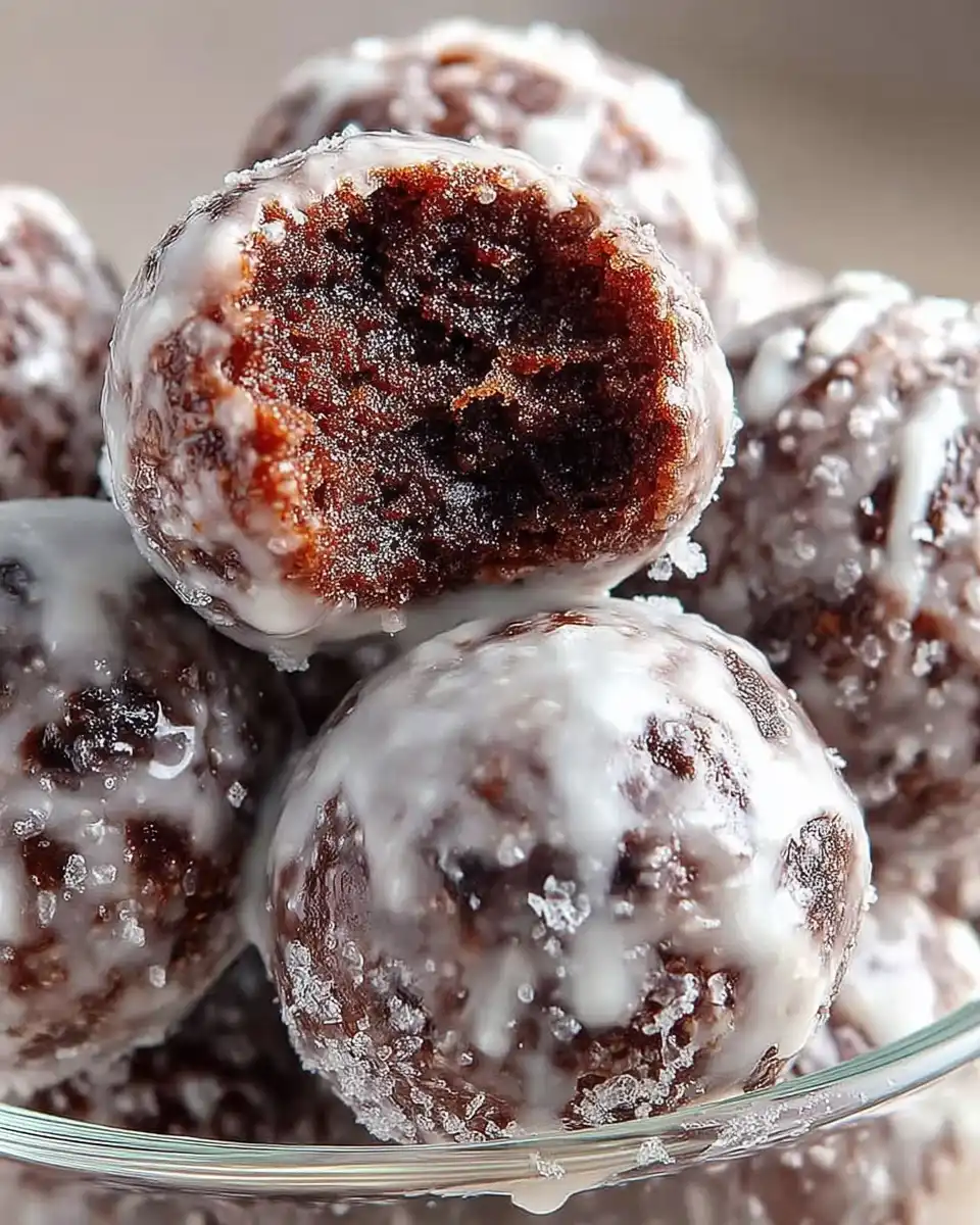 Chocolate Glazed Donut Holes