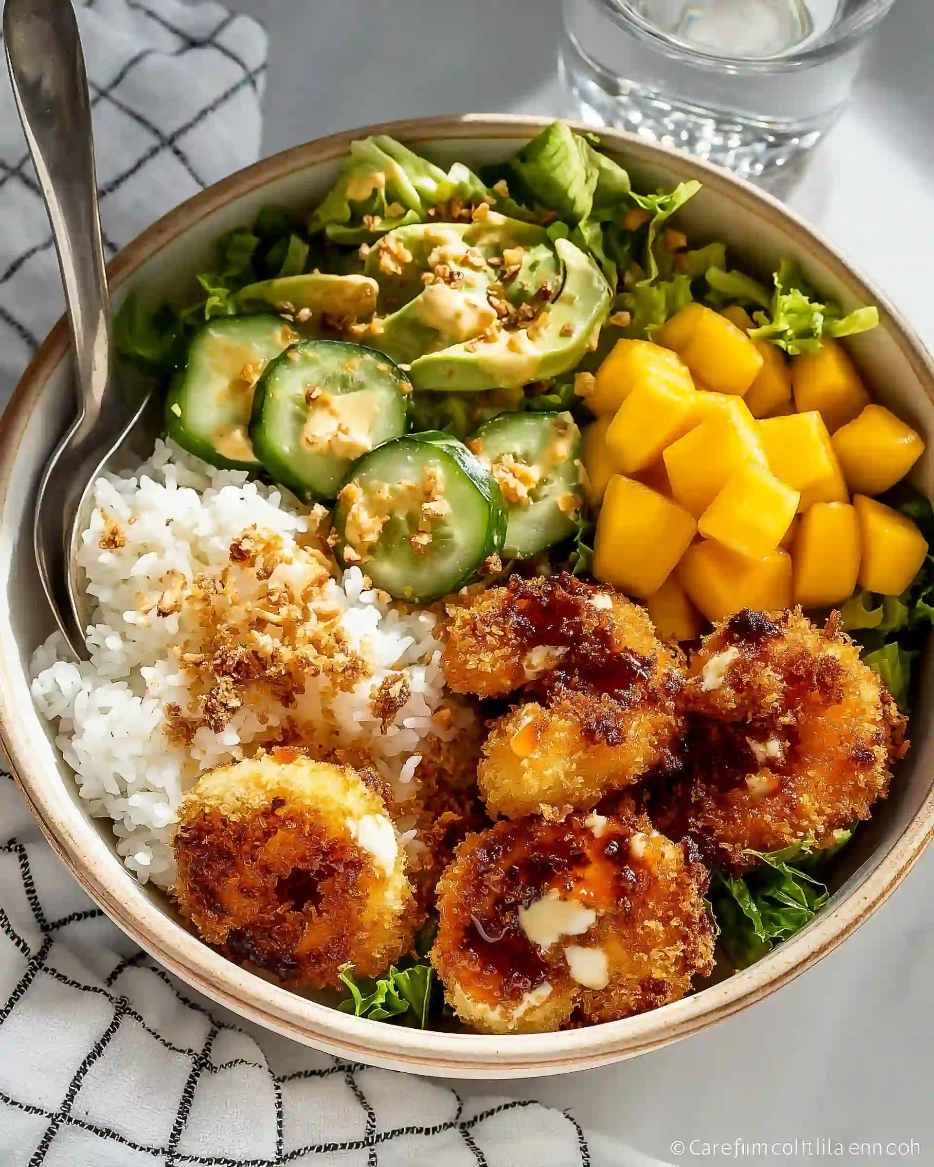 Coconut Shrimp Rice Bowl