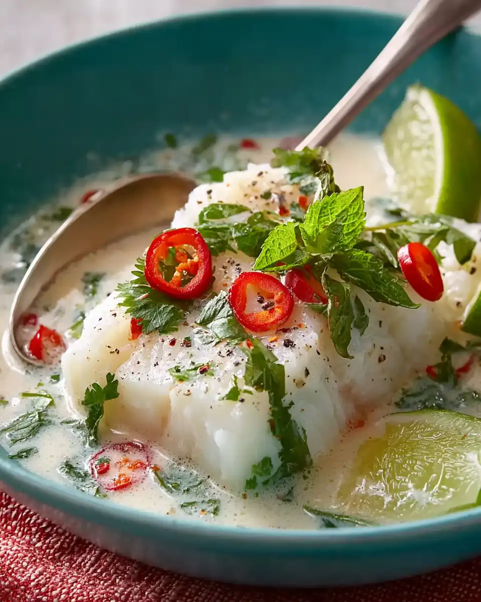 Cod with Coconut Milk Broth