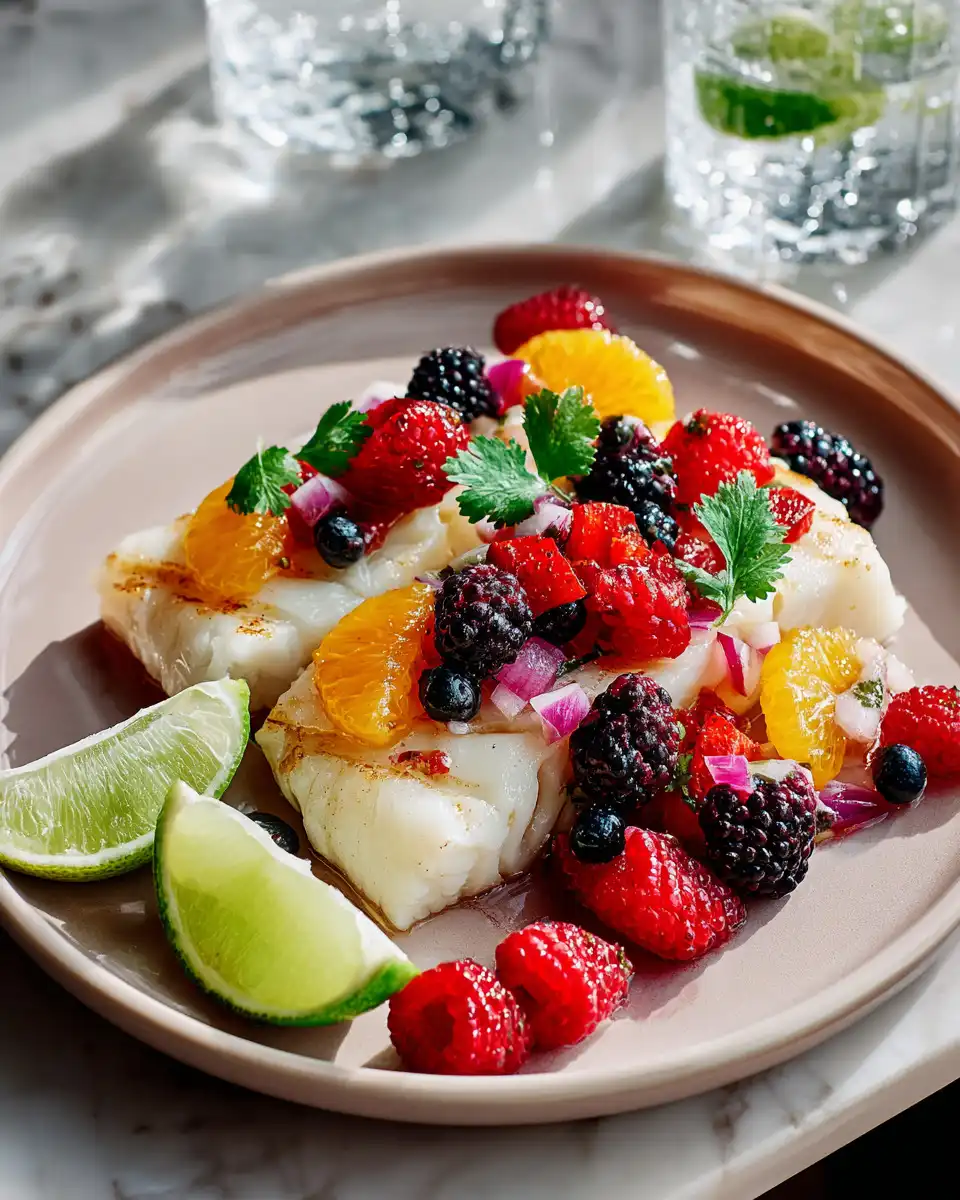 Cod with Fresh Citrus Salsa