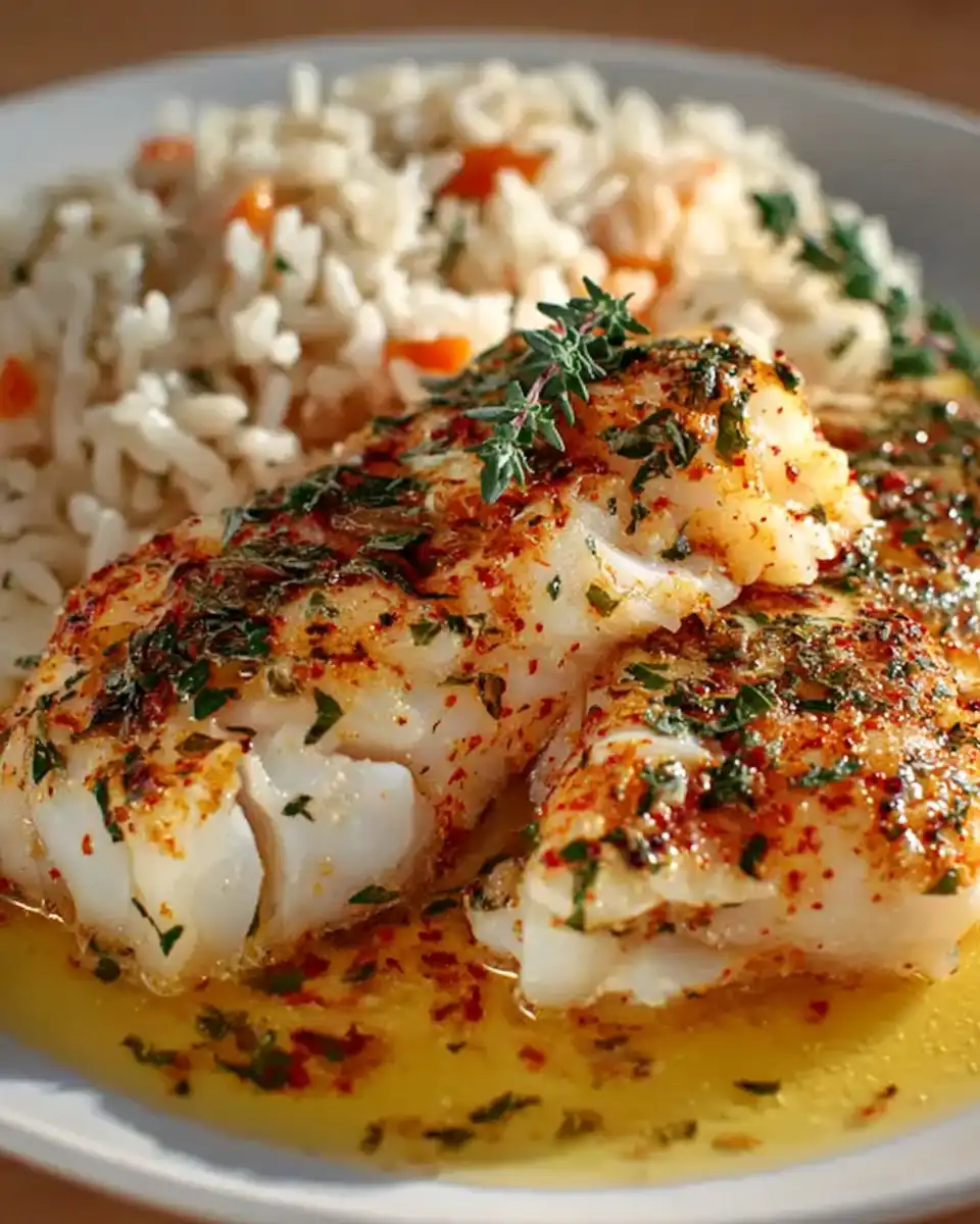 Cod with Herb Lemon Marinade