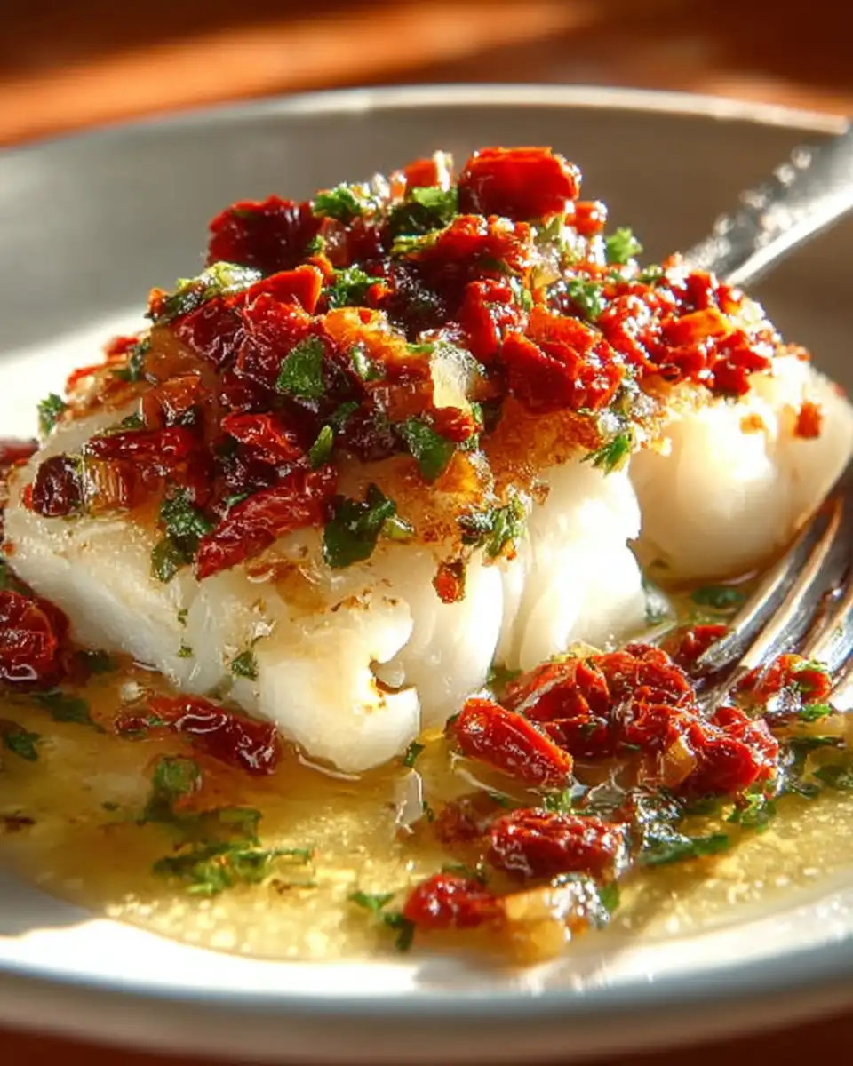 Cod with Roasted Tomato Relish
