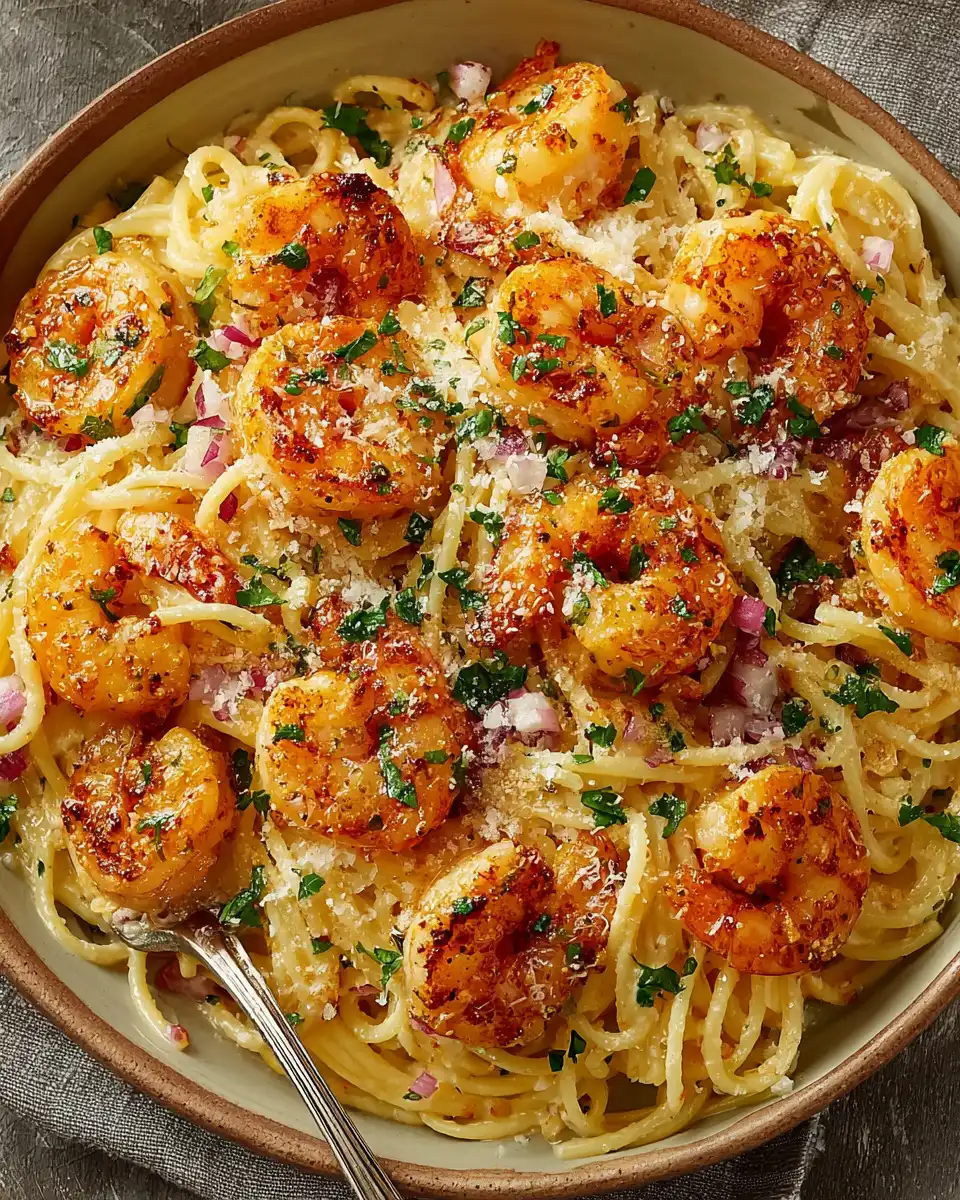 Creamy Copycat Cheesecake Shrimp Scampi