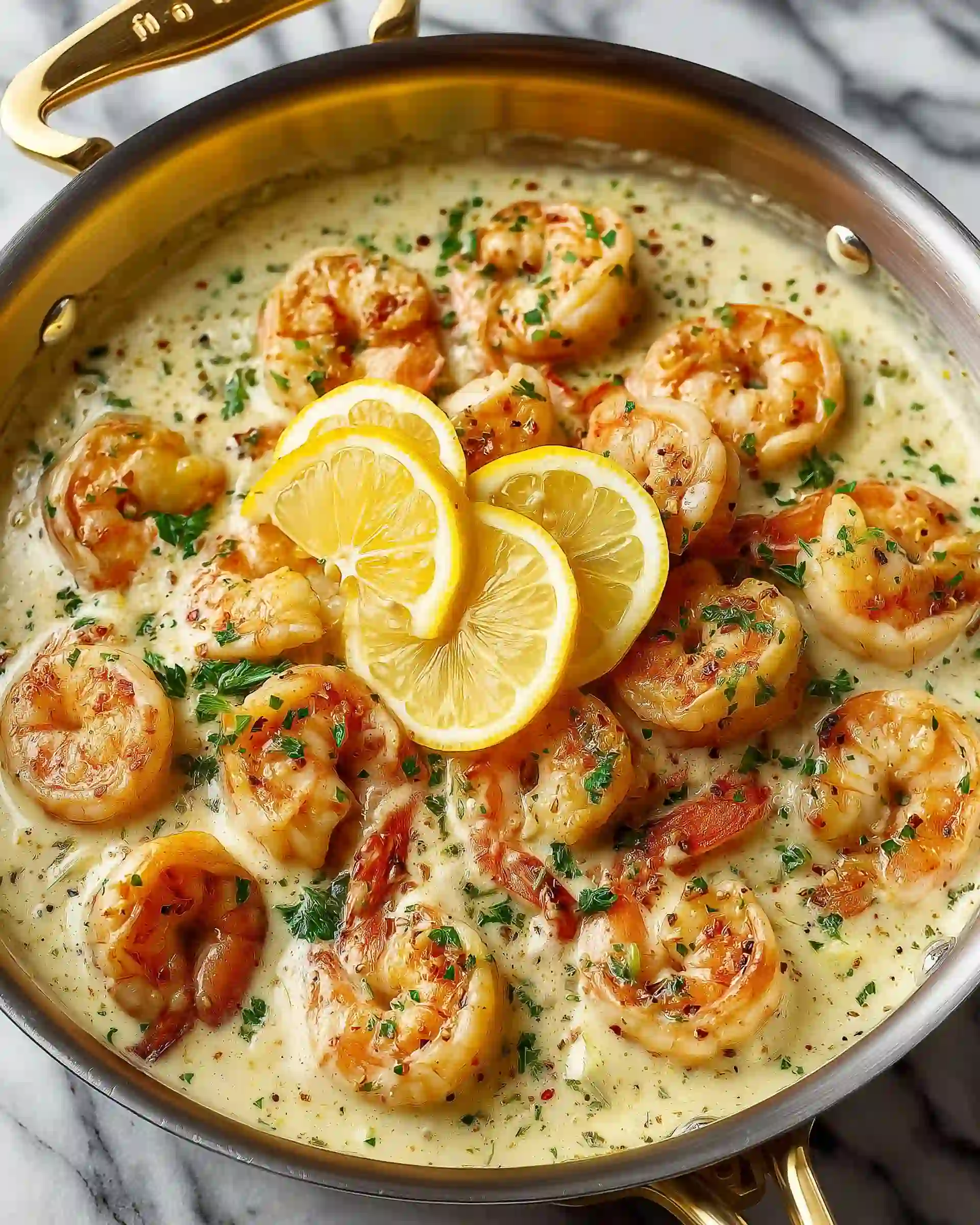 Creamy Garlic Shrimp with Lemon Recipe