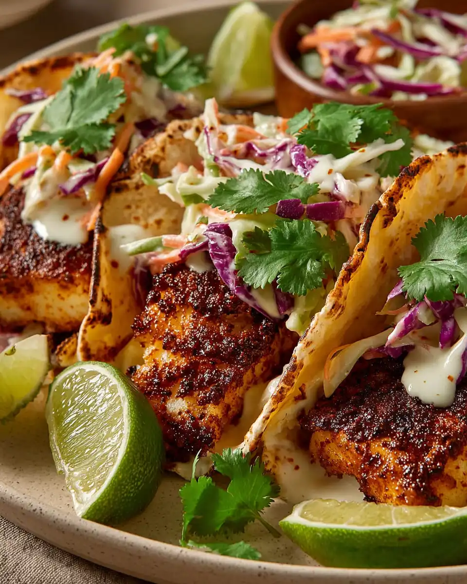 Crispy Air Fryer Fish Tacos
