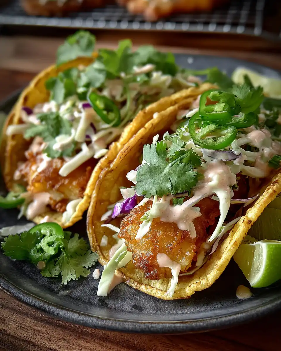 Crunchy Fried Cod Tacos