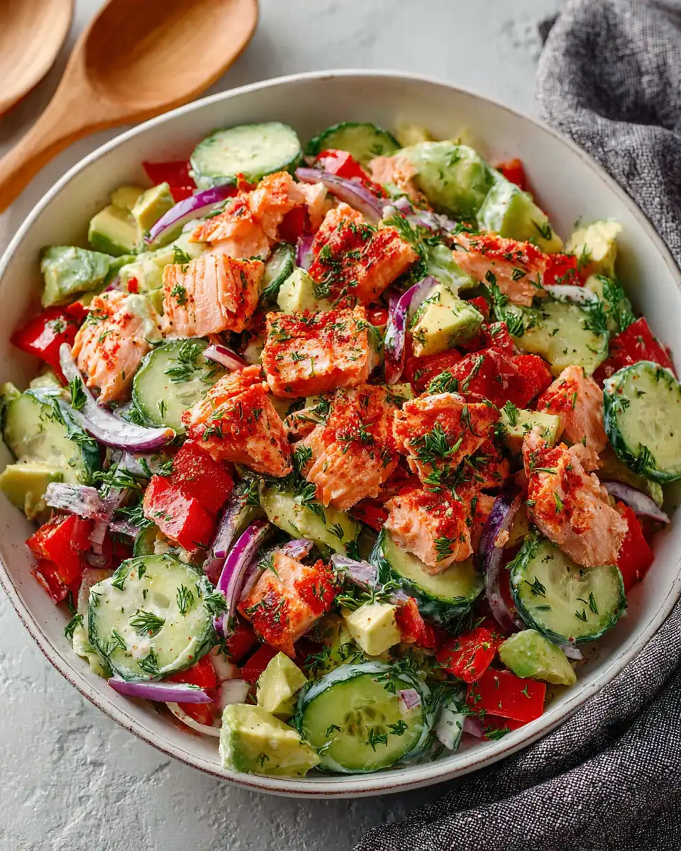 Easy Chopped Salmon Salad