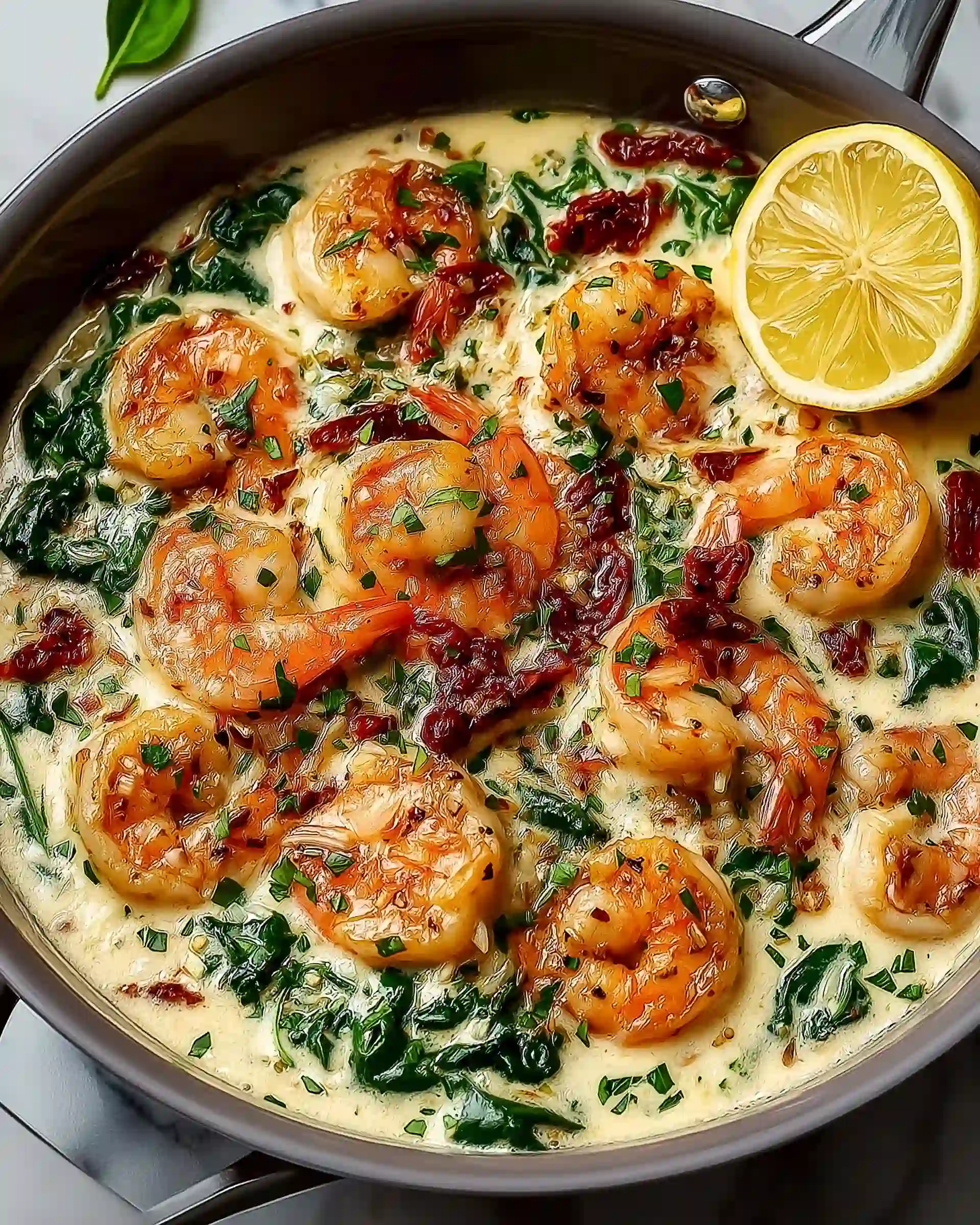 Easy Tuscan Shrimp One Pan