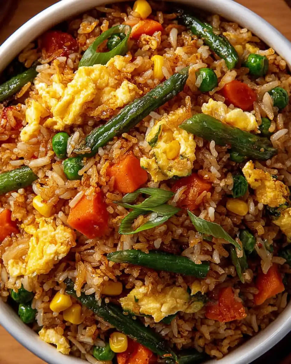 Egg Fried Rice with Mixed Vegetables