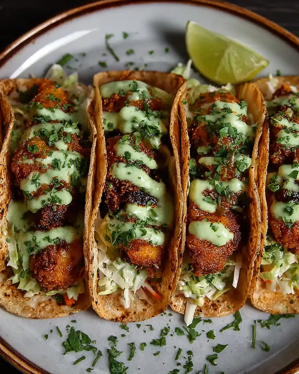 Golden Fried Snapper Tacos