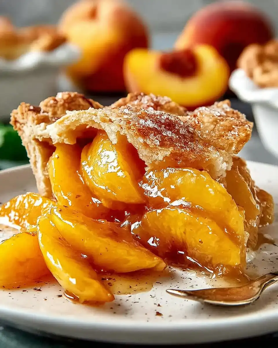Homemade Sugar Free Peach Pie