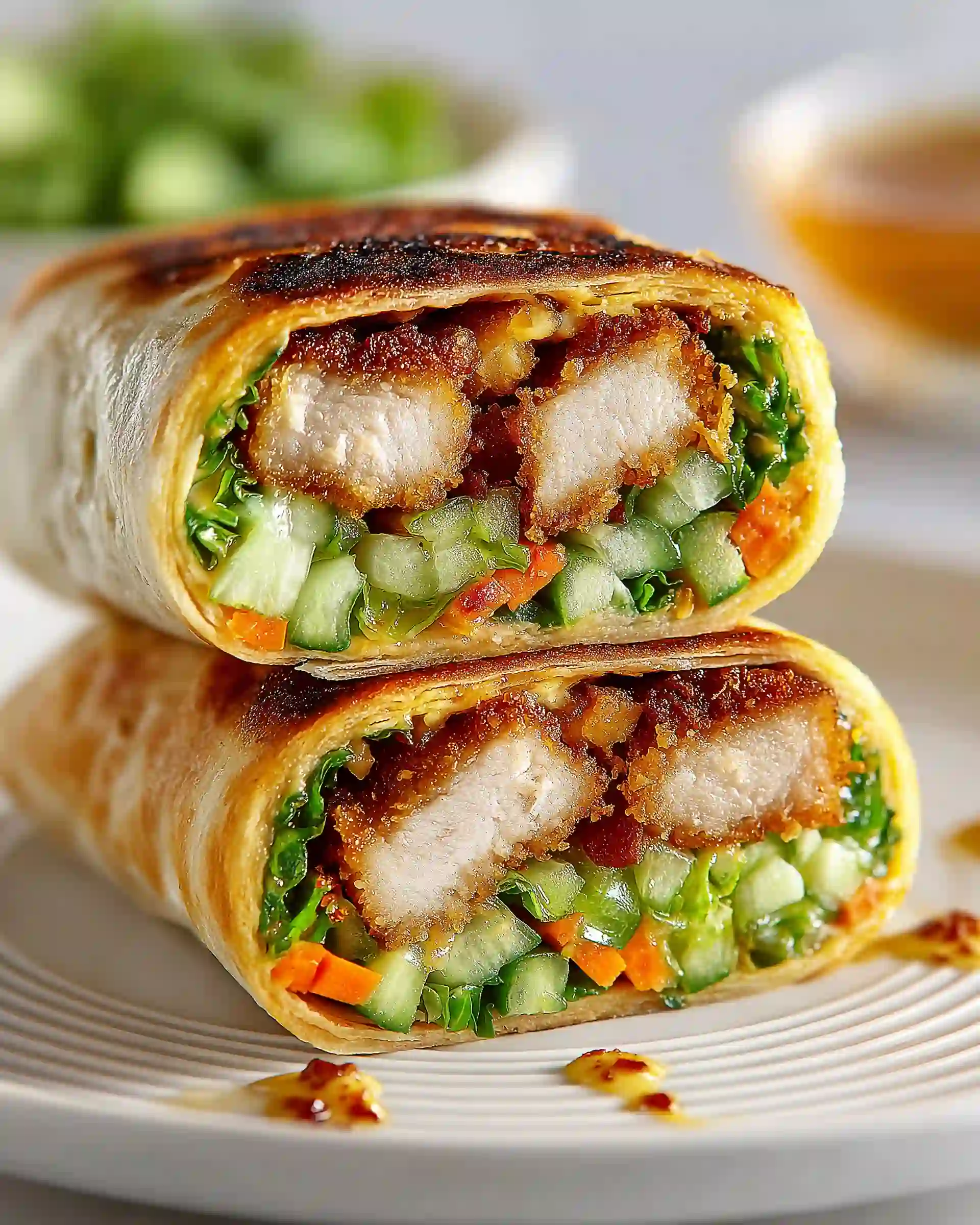 Honey Mustard Chicken Wraps
