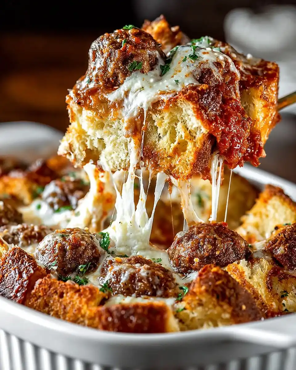 Meatball Sub Casserole Recipe