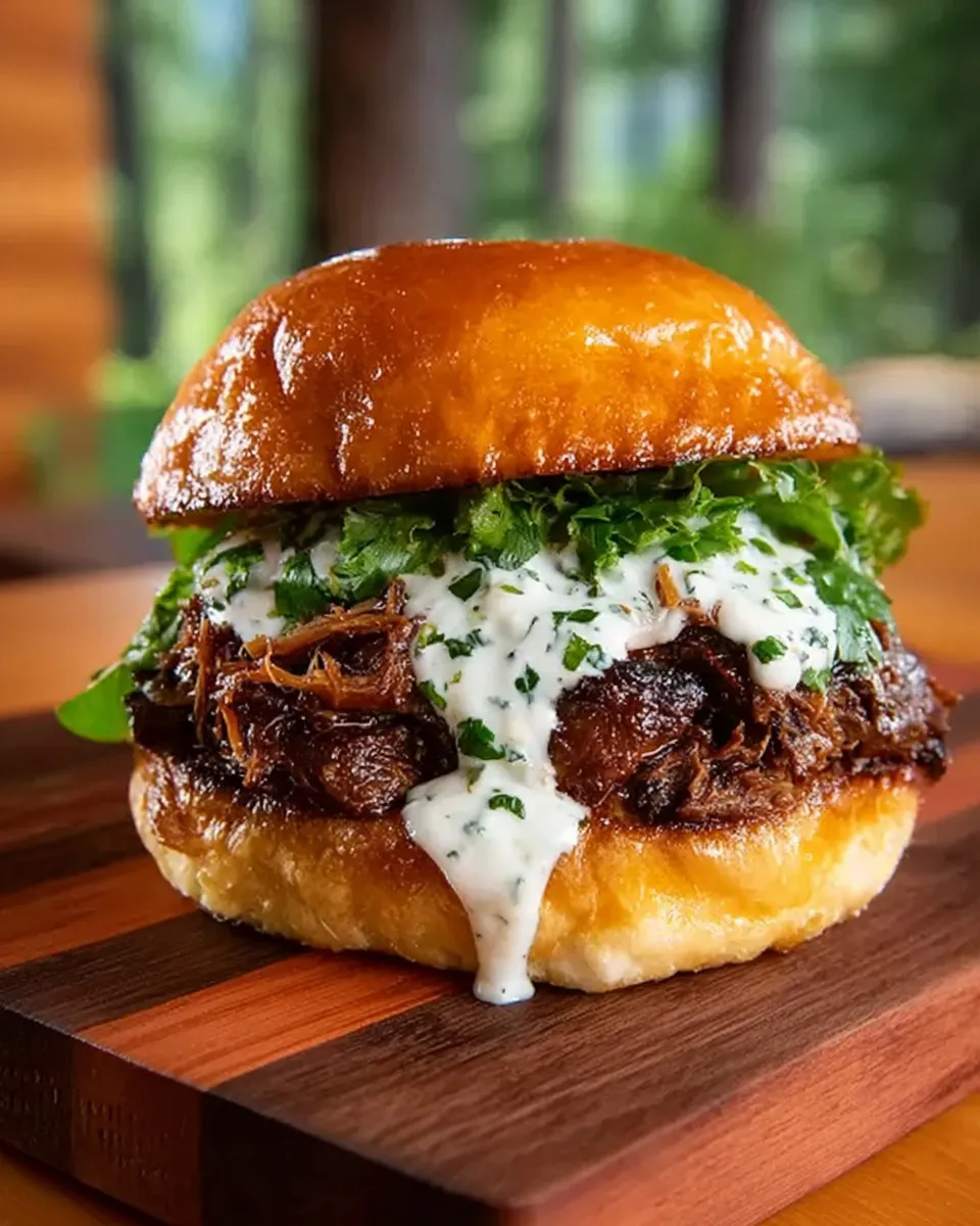 Next-Level Braised Oxtail Burger Recipe