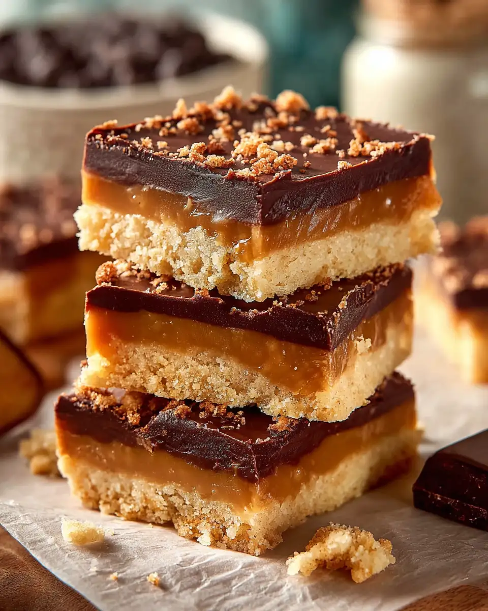 No-Bake Millionaire’s Shortbread Bars