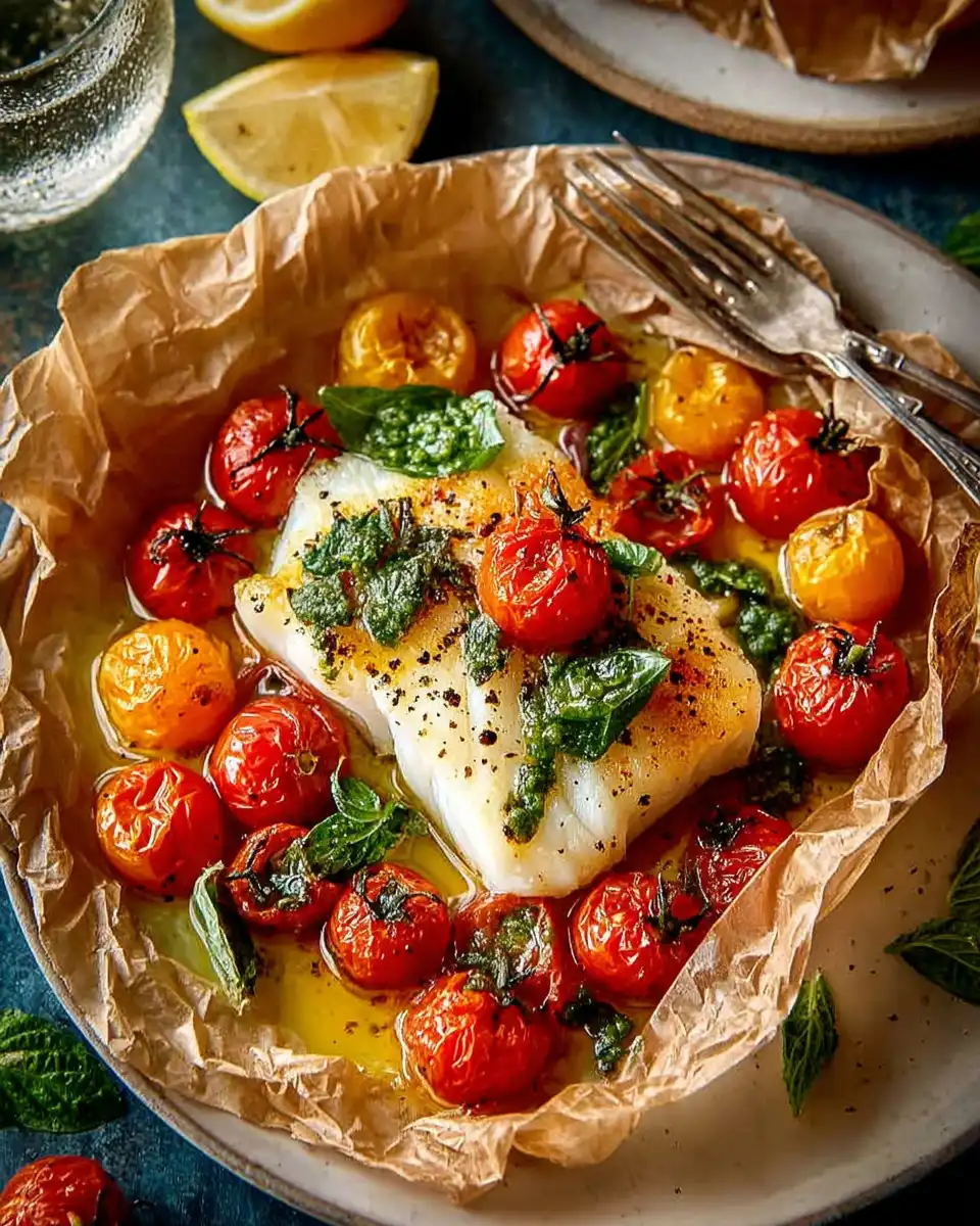 Non-Wine Tomato Basil Cod