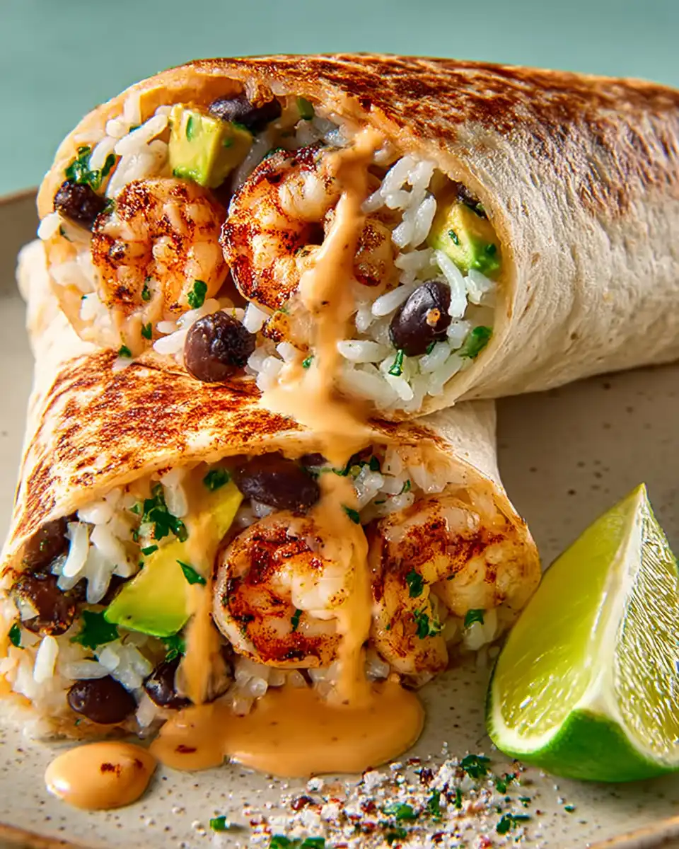 Old Bay Shrimp Burritos