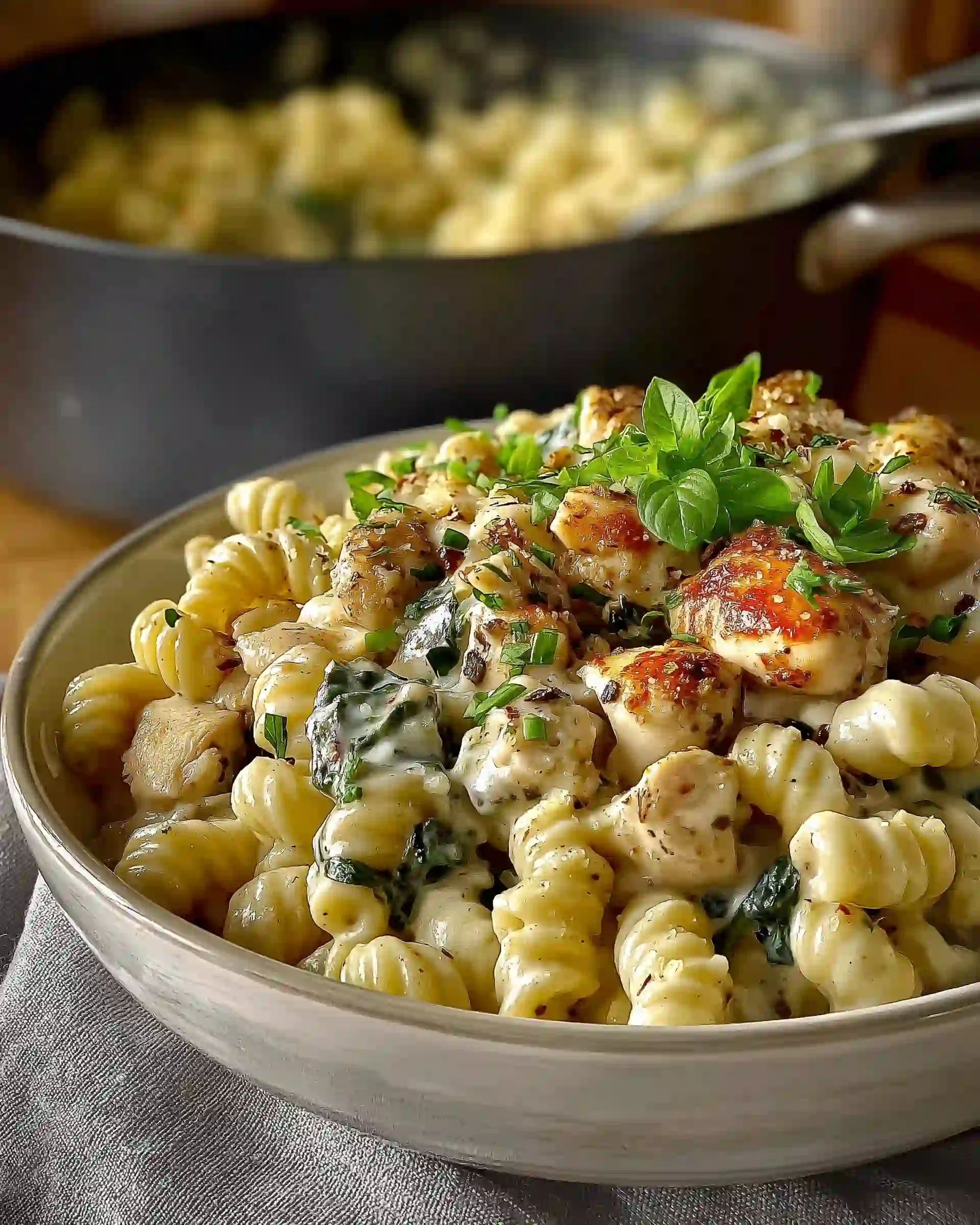 One Pot Chicken Pasta Prep