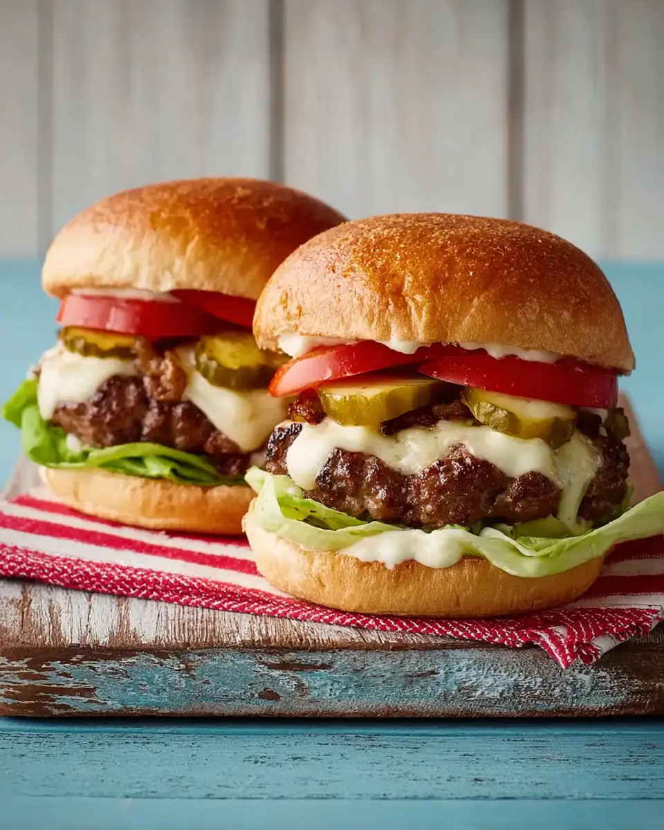 Perfect Gooey Cheese-Stuffed Burgers