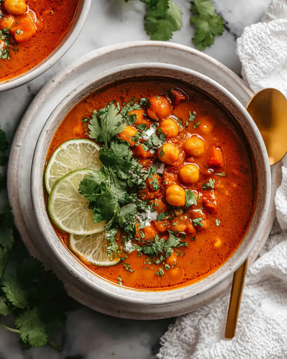 Quick Coconut Chickpea & Veggie Curry