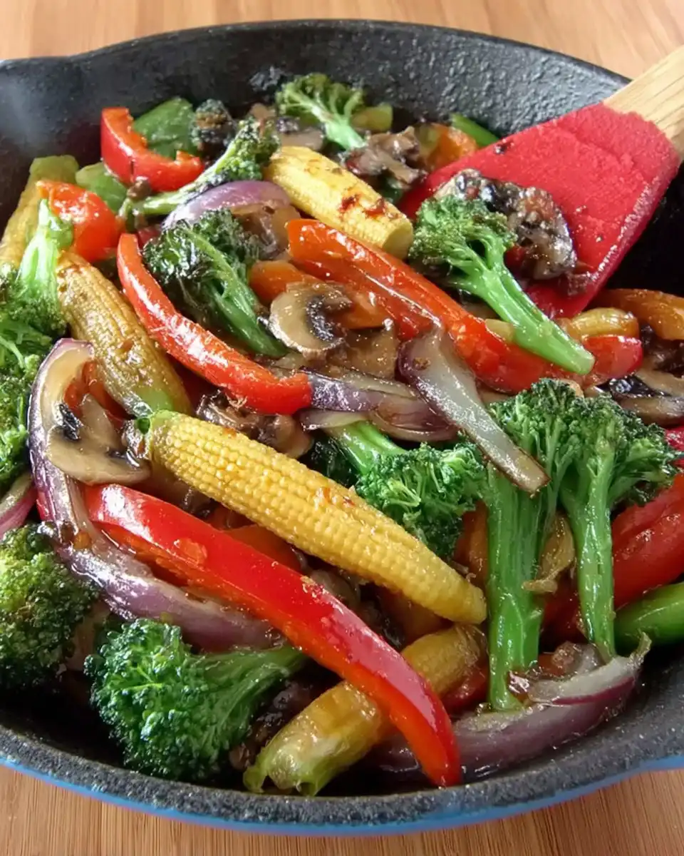 Quick Stir-Fry Rice Noodles with Veggies