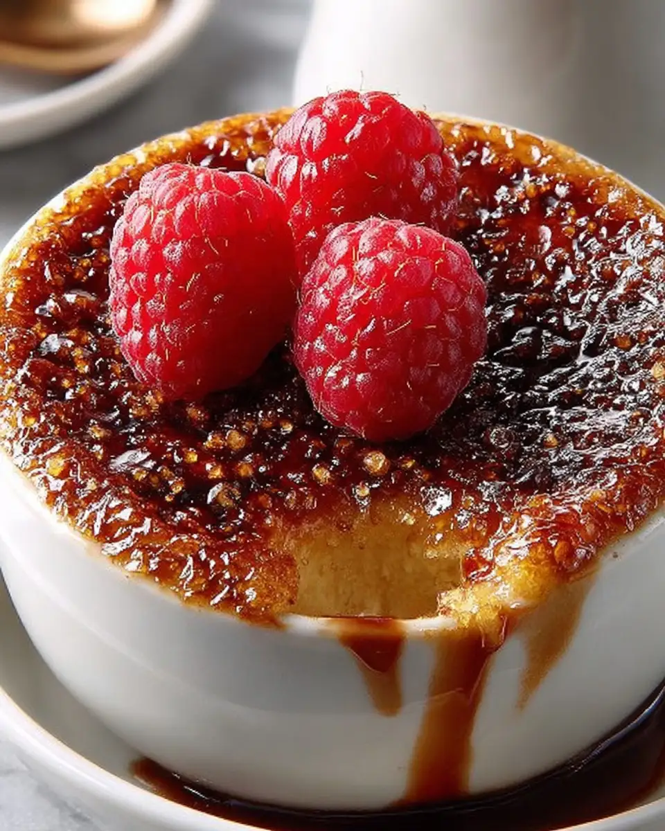 Raspberry Chocolate Crème Brûlée