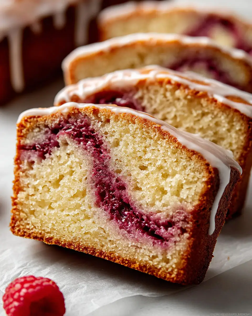 Raspberry Swirl Pound Cake