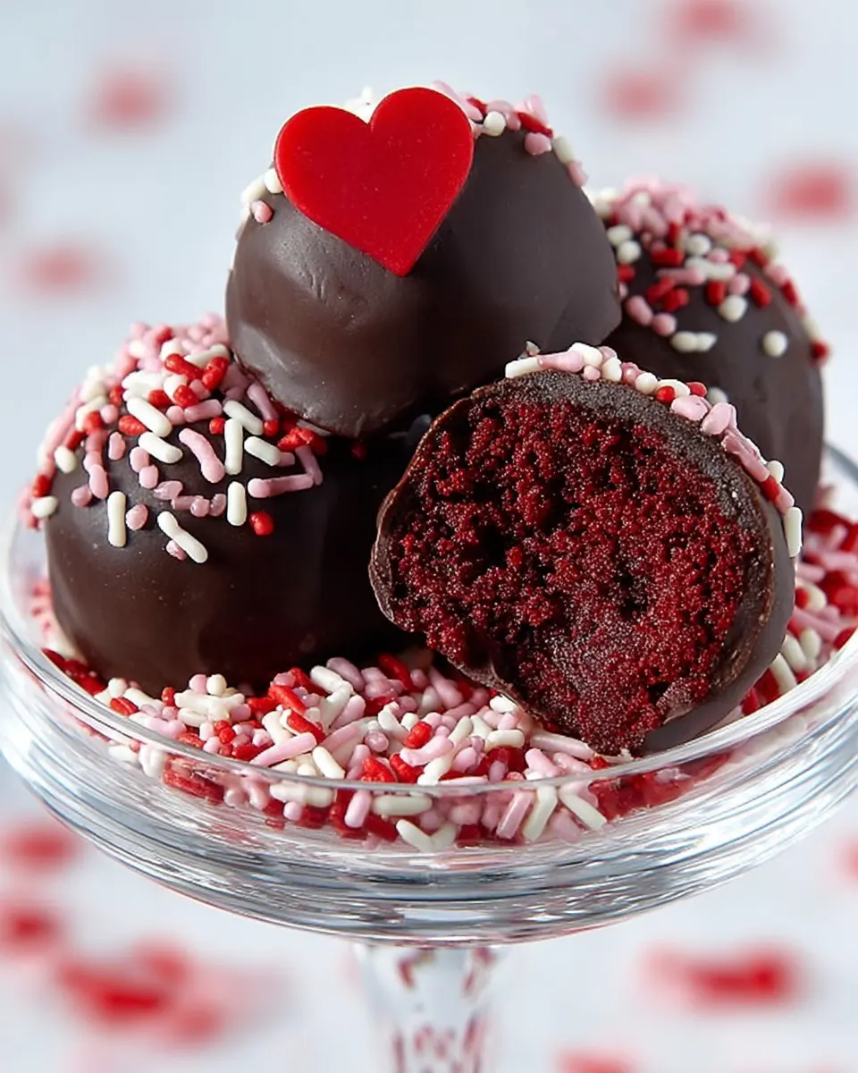 Red Velvet Oreo Truffles
