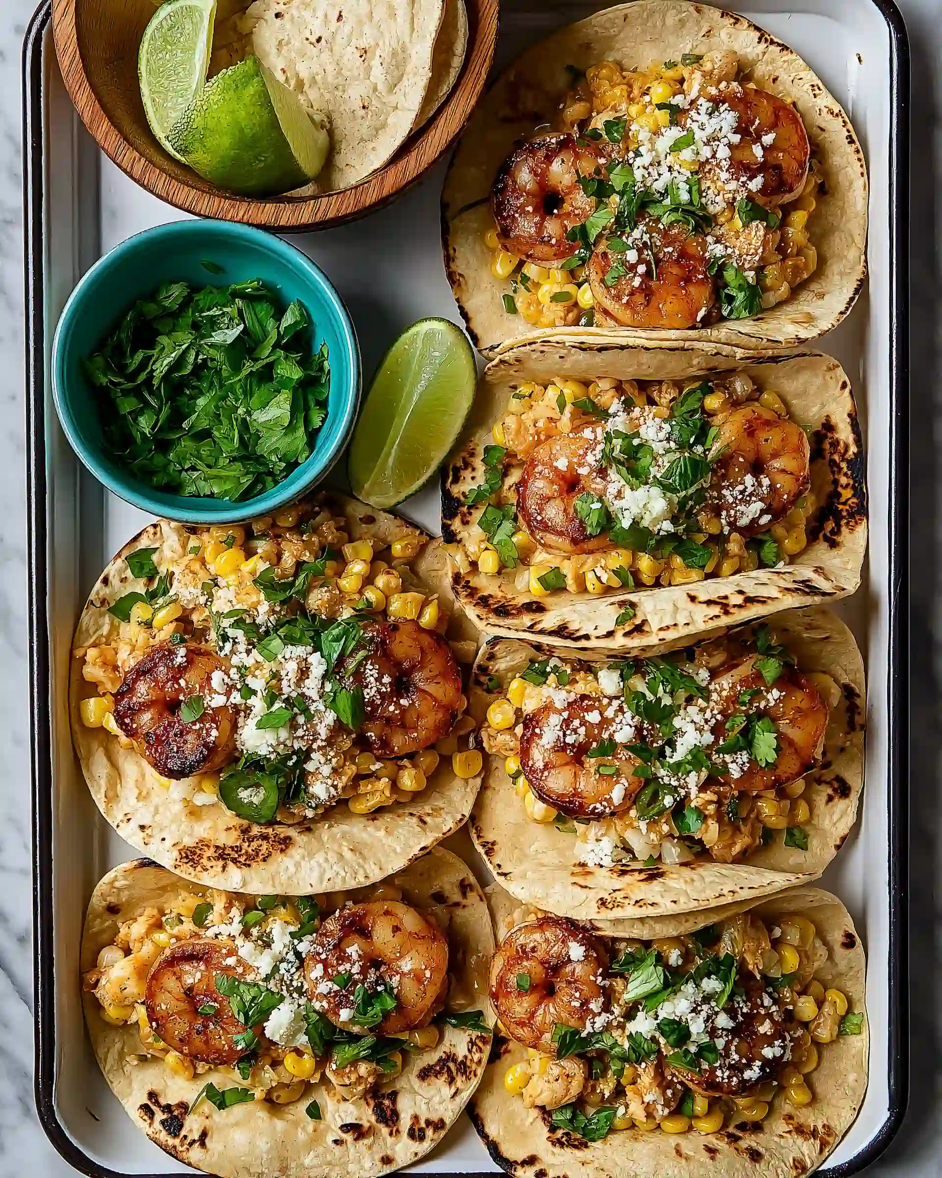 Shrimp and Mexican Street Corn Skillet