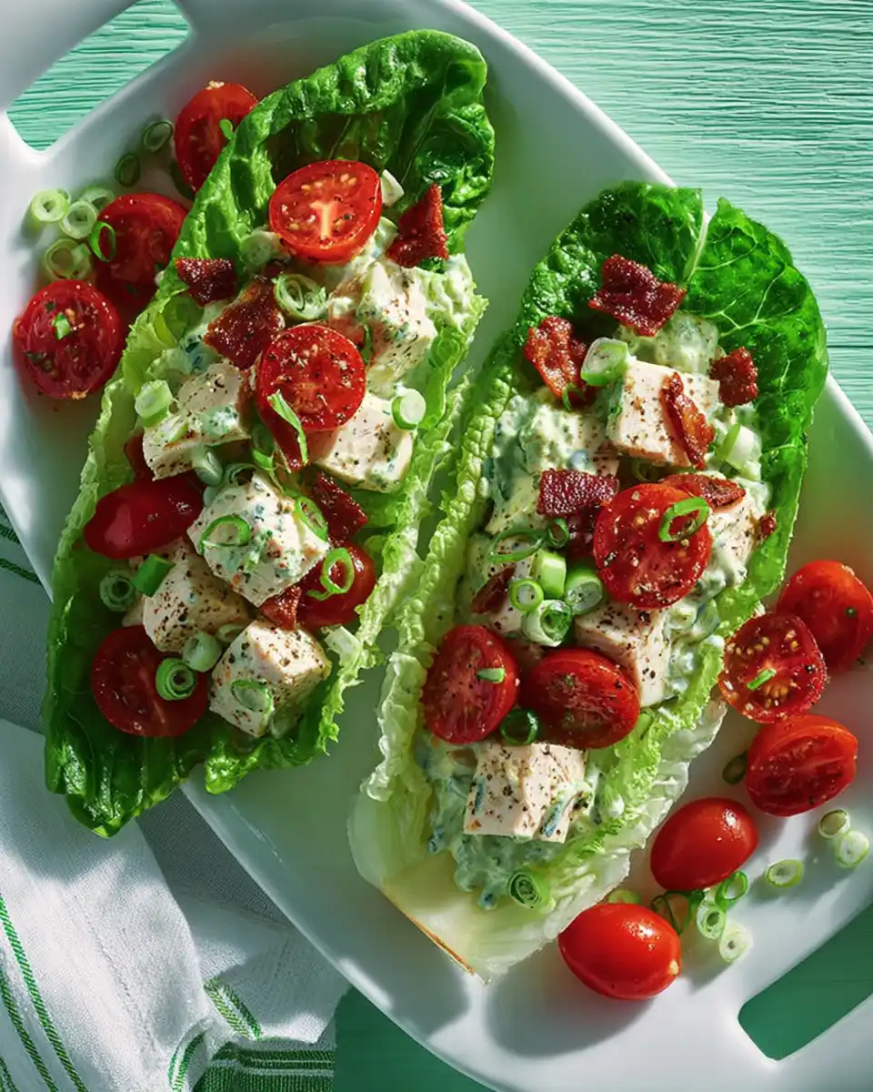 Simple BLT Chicken Salad Cups