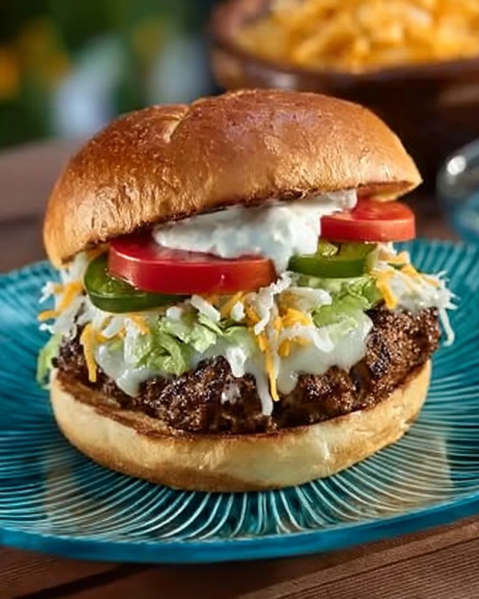 Simple Taco Burger Meal Idea