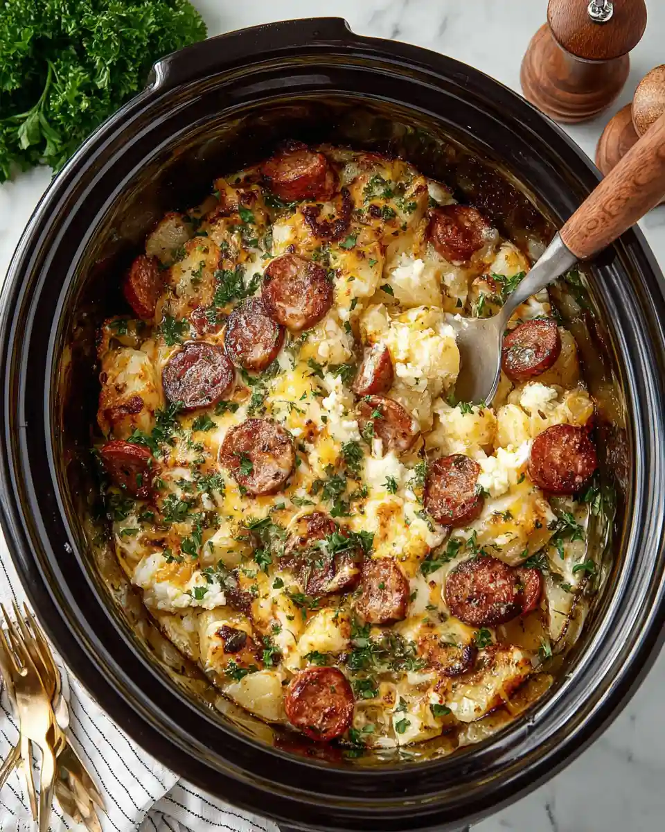 Slow-Cooker Ranch Potato & Sausage Casserole