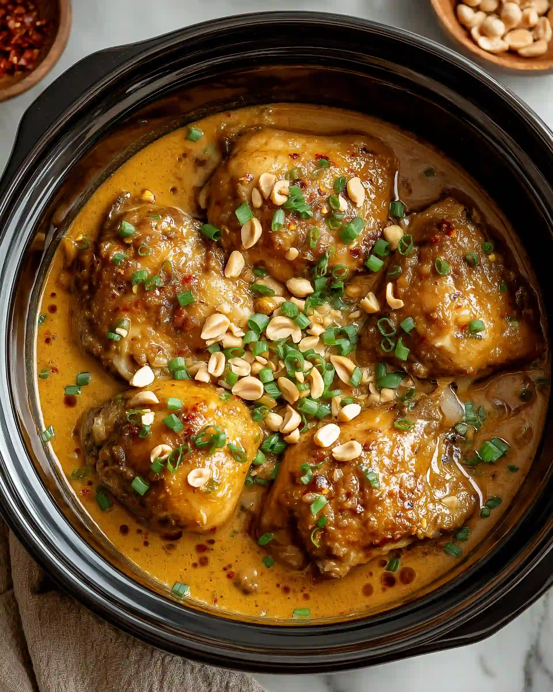 Slow Cooker Thai Peanut Chicken