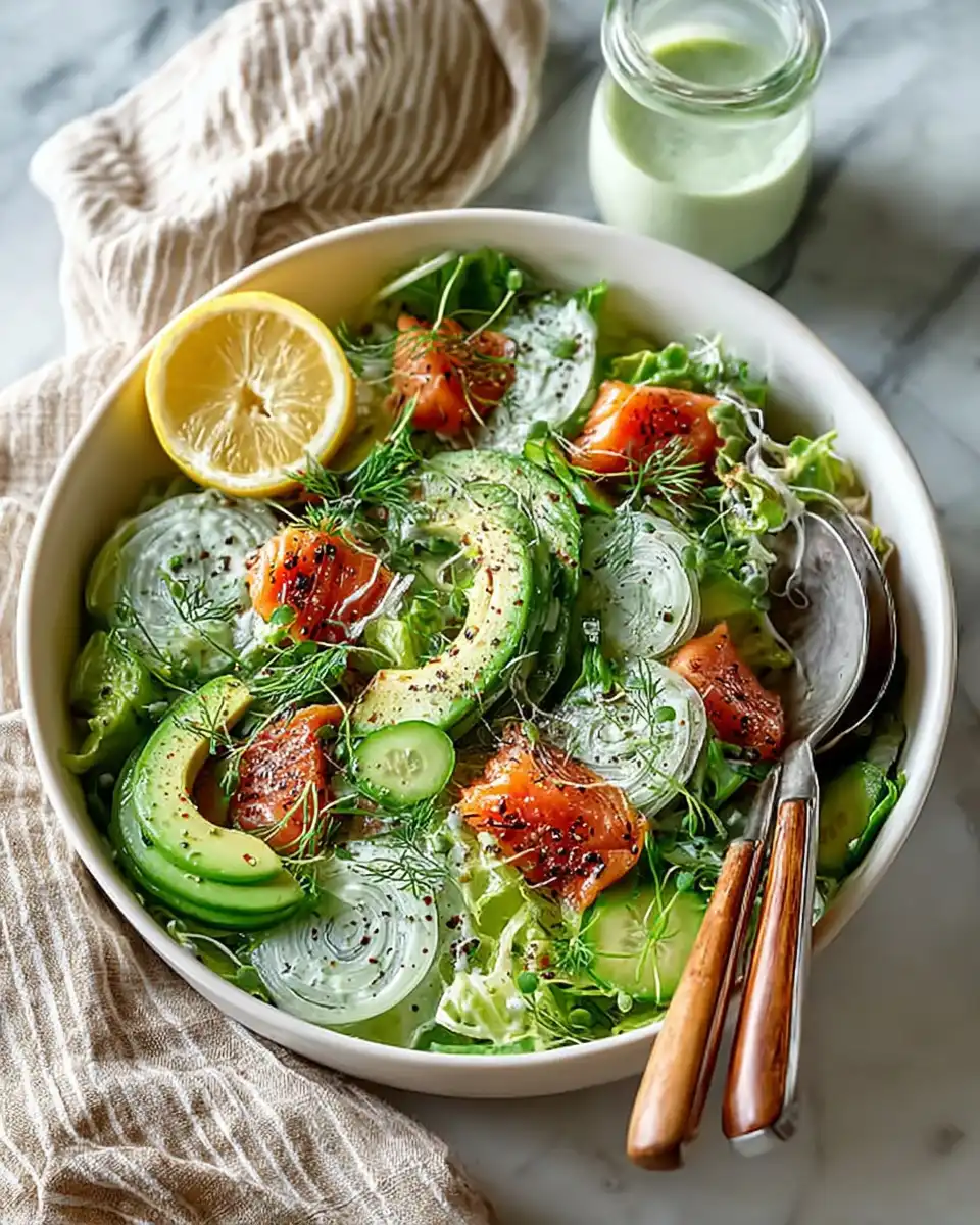 Smoked Salmon, Avocado and Fennel Salad
